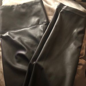 Pleather leggings.